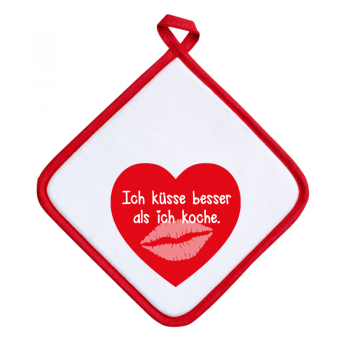 Topflappen "Küssen"